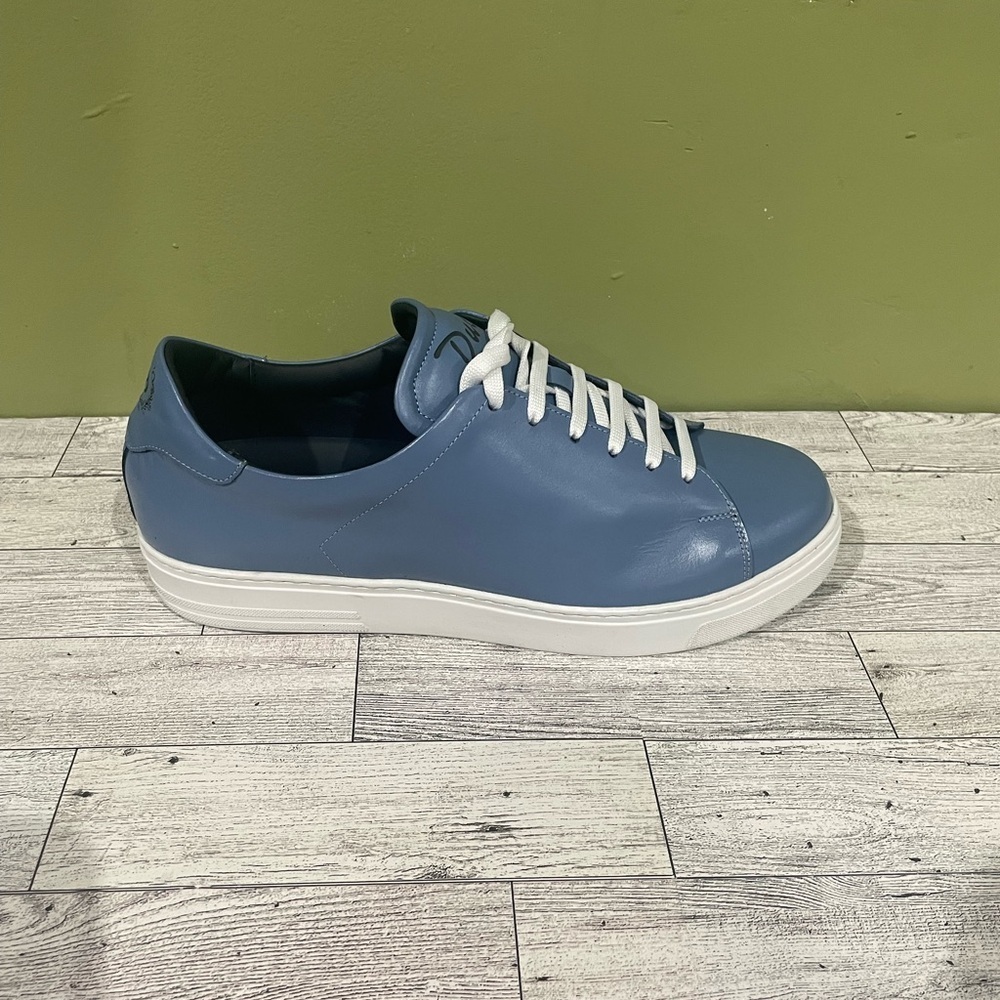 Duca Men's Blue Sneakers Casual leather calf - Picture 2 of 5